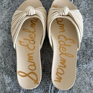Sam Edelman Cream Women's Slide Sandals 8.5